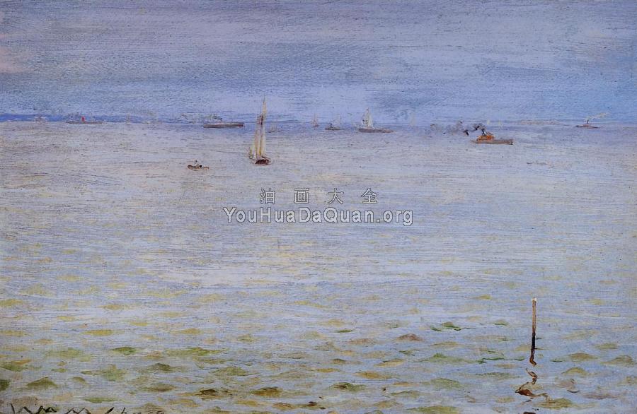 Seascape c1888 - 威廉·梅里特·查斯